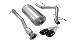 Chevrolet Silverado Performance Exhaust - Single Side Exit - CORSA Performance - Sport Cat-Back - Black - `07-`08